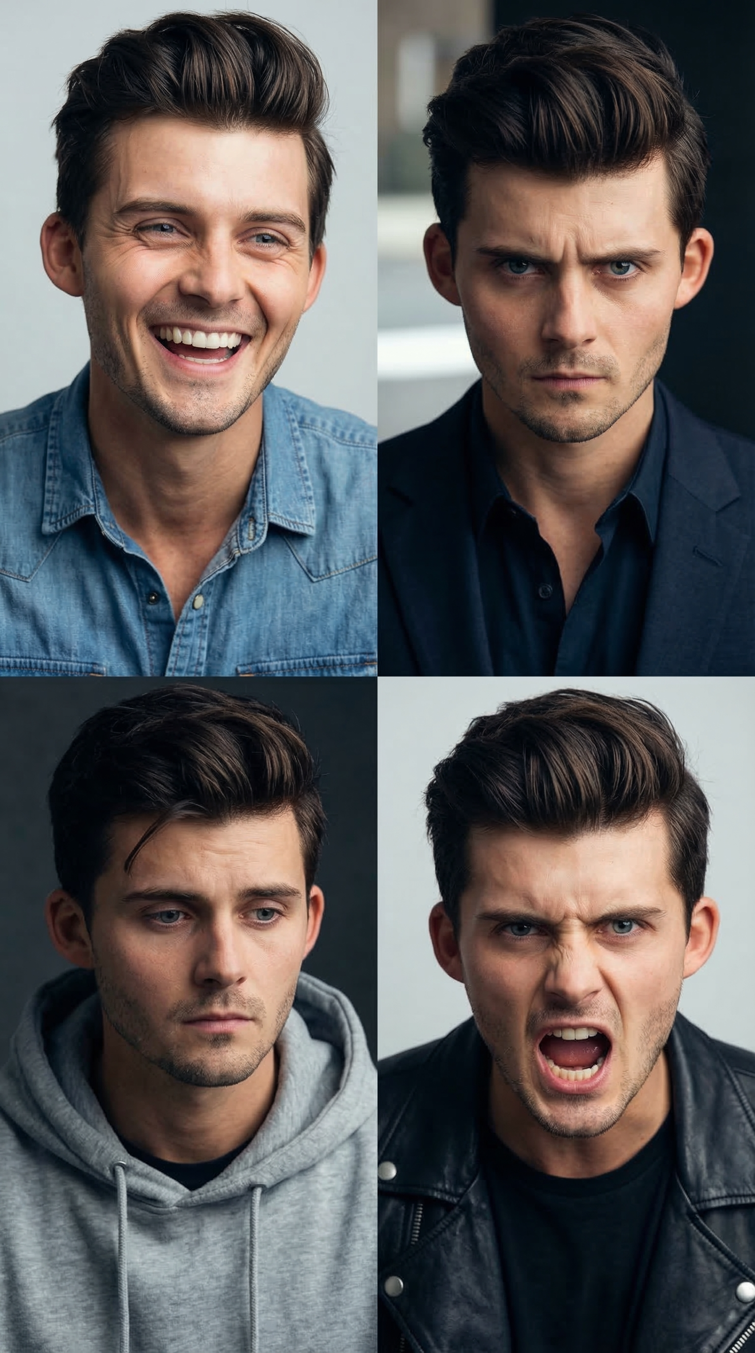 Emotional range — four expressions