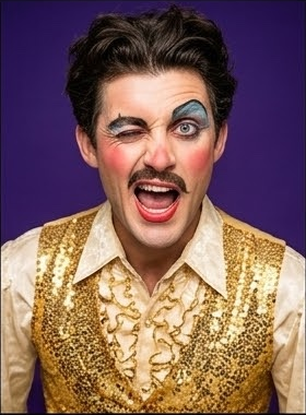 Theatrical costume — gold sequin vest